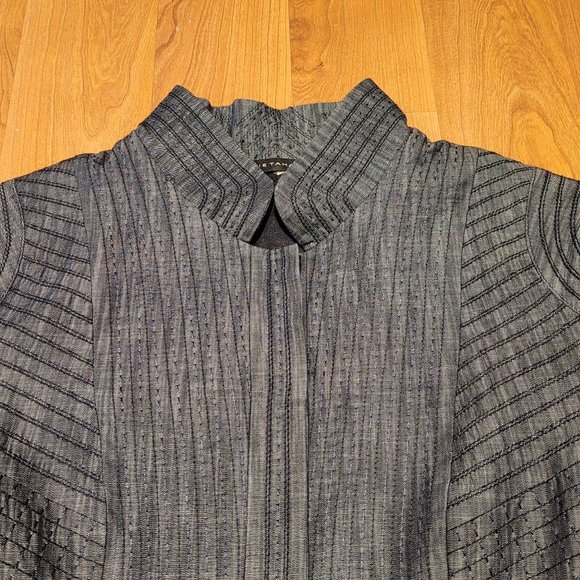 Elie Tahari Embroidered Blazer, Navy - Picture 2 of 10